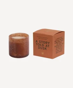 A Story Told at Dusk Glass Candle