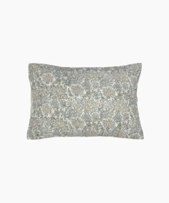 Athena Handblock Blue/Natural Pillow Covers (2PC)