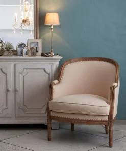 Beckett Studded Linen Chair