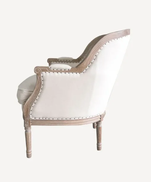 Beckett Studded Linen Chair