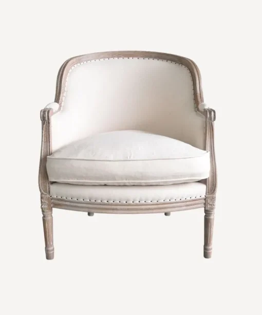 Beckett Studded Linen Chair