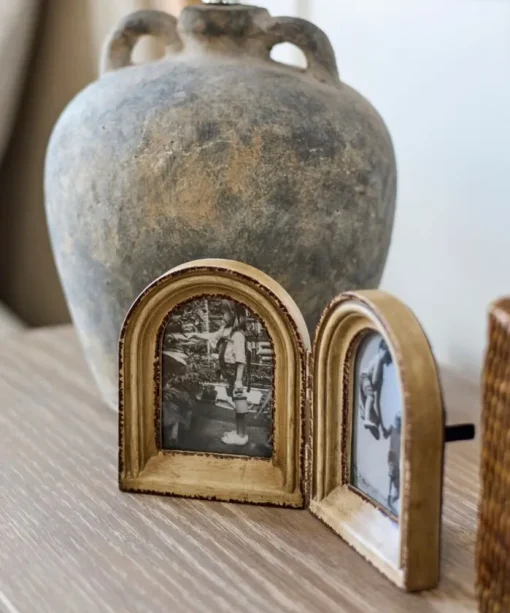 Beech Double Arch Photo Frame 2.5x3.5