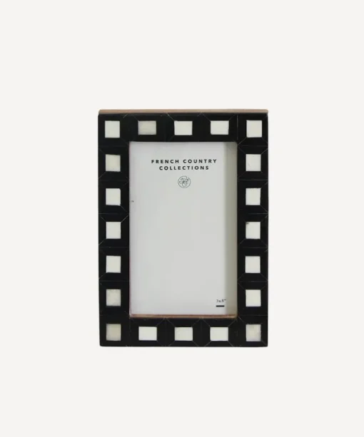 Black & White Squares Photo Frame 3x5"