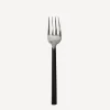 Black Handle Dessert Fork