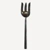 Black Handle Serving Fork Medium