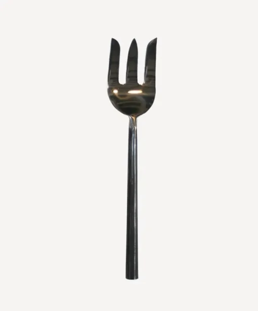 Black Handle Serving Fork Medium