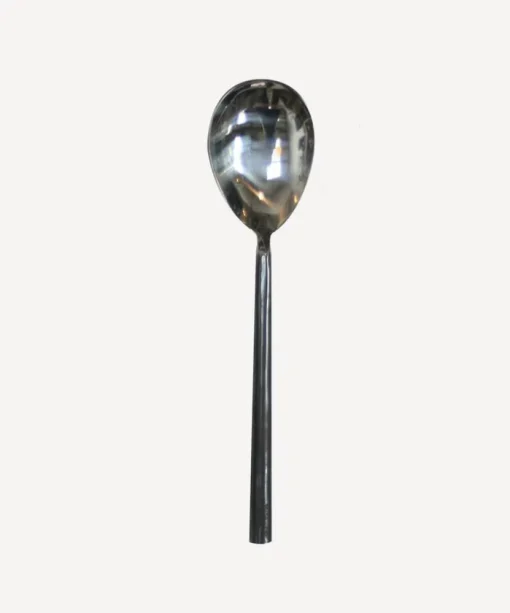 Black Handle Serving Spoon Medium