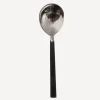 Black Handle Soup Spoon