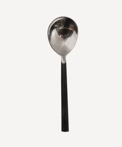 Black Handle Soup Spoon