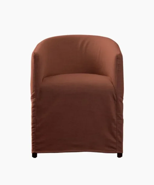 Blythe Slip Cover Tub Chair Rust