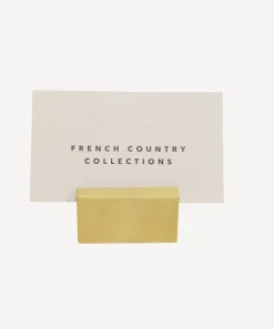 Brass Card Holder Rectangle