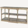 Breakfront Hall Table Reclaimed Oak