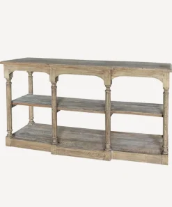 Breakfront Hall Table Reclaimed Oak