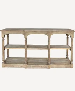 Breakfront Hall Table Reclaimed Oak