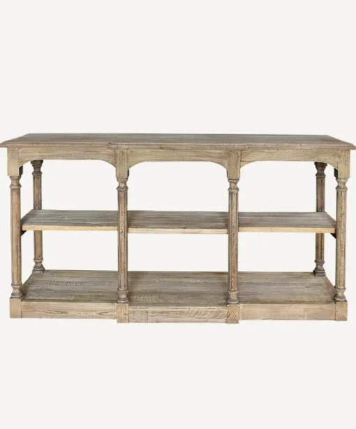 Breakfront Hall Table Reclaimed Oak