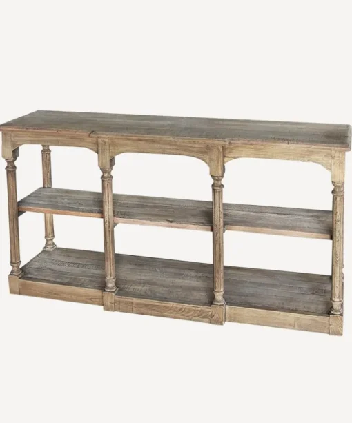 Breakfront Hall Table Reclaimed Oak