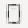 Charcoal Stripe Photo Frame 4x6"