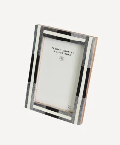 Charcoal Stripe Photo Frame 4x6"