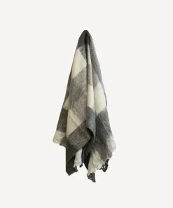 Checkered Black & White Throw