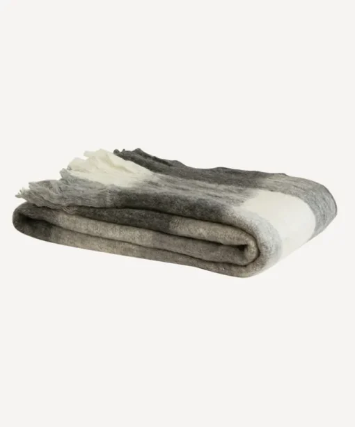 Checkered Black & White Throw