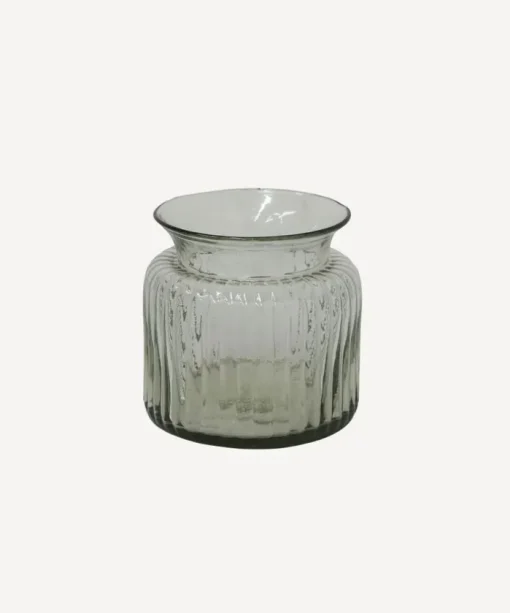 Classic Ribbed Vase Short