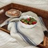 Classic Stripe Tea Towel Natural & Navy