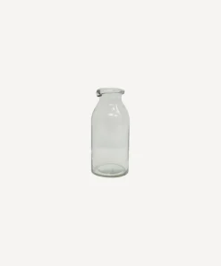Clear Bottle Vase Short