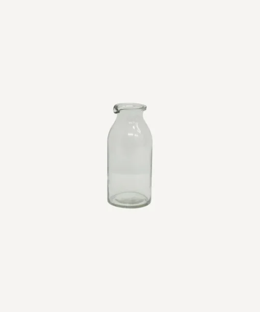 Clear Bottle Vase Short