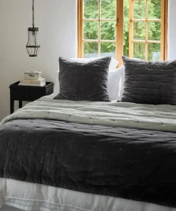 Coal Velvet Bedspread Queen