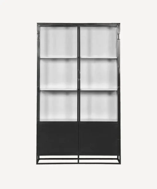 Cole Display Cabinet Double Black White