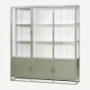 Cole Display Cabinet Triple Olive