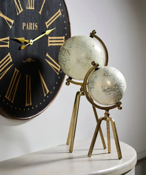Cream Gold Globe Small