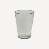 Dappled Clear Conical Vase