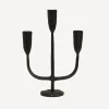 Dax 3 Light Black Candlestand