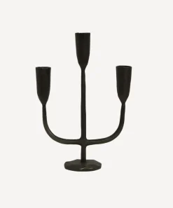 Dax 3 Light Black Candlestand