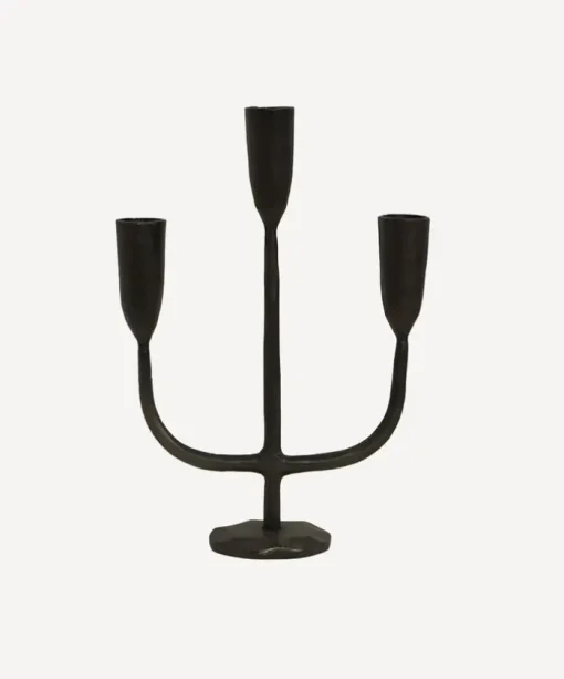 Dax 3 Light Black Candlestand