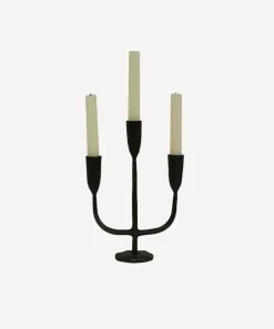 Dax 3 Light Black Candlestand