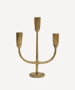 Dax 3 Light Gold Candlestand