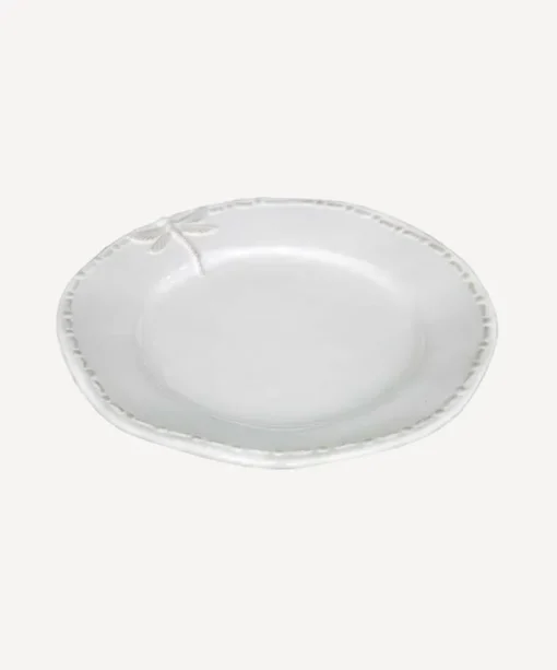 Dragonfly Stoneware White Side Plate