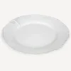 Dragonfly Stoneware White Dinner Plate