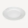 Dragonfly Stoneware White Lunch Plate