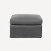 Dume Ottoman Graphite Cotton