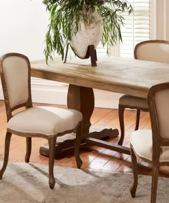 Duval Dining Chair Natural Linen