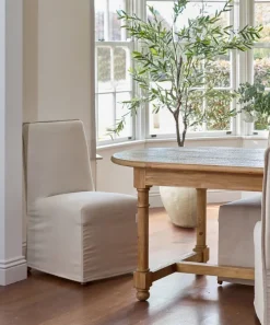 Ellie Slip Cover Dining Chair Natural