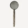 Embossed Antique Silver Magnifying Glass
