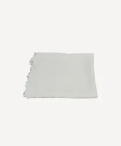 Embroidered Table Runner White