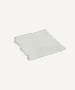 Embroidered Table Runner White
