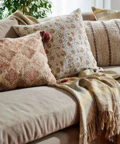 Faded Filagree Print Cushion Cover