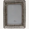 Fanned Rectangle Photo Frame Pewter Finish 5x7"