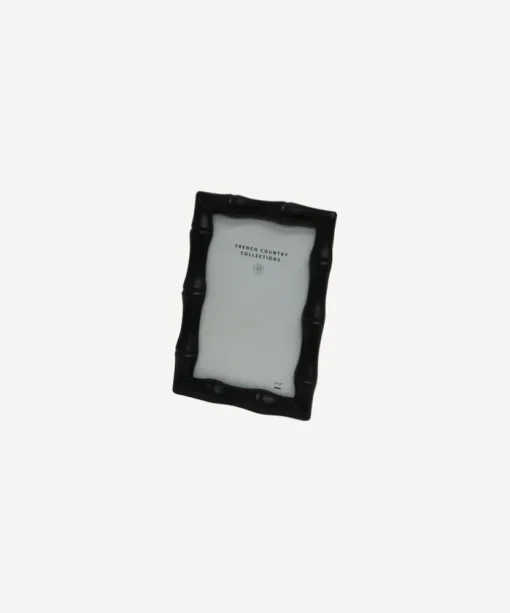 Faux Bamboo Black Photo Frame 4x6"